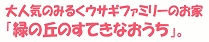 ホントに中に入って遊べるみるくウサギさんのお家だよ